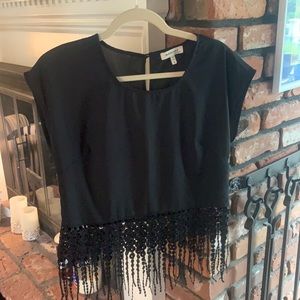 Black crop top